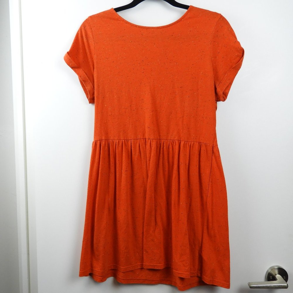 Topshop Orange Skater Dress Petite Size 6